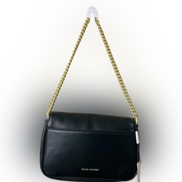 Marc Jacobs Black Shoulder Bag with Gold Chain - Picture 5 of 11